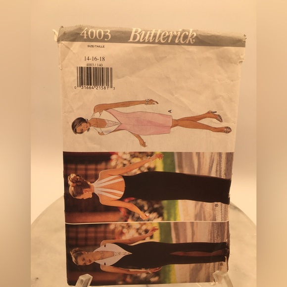 BUTTERICK Sewing Pattern #4003 - Cocktail/Evening Dress - Picture 2 of 3